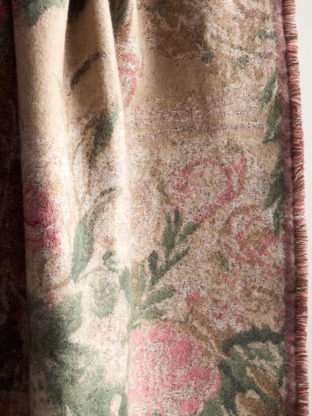 Anthropologie Woven Jacquard Patterned Throw Blanket